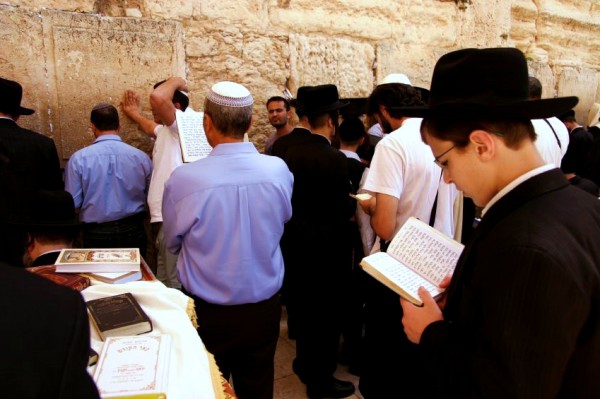 praying-Western (Wailing) Wall