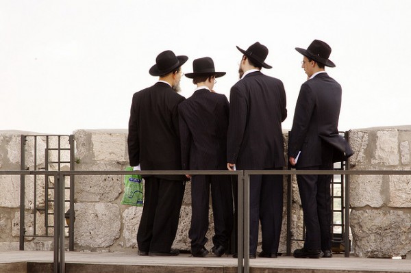 Ultra-orthodox Jewish-Old City of Jerusalem-David's Tower