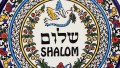 shalom, peace, dove, olive branch, plate