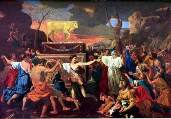 The Adoration of the Golden Calf-Nicolas Poussin