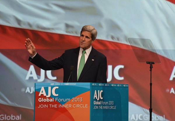 John Kerry-Speaking-AJC Global Forum-2013