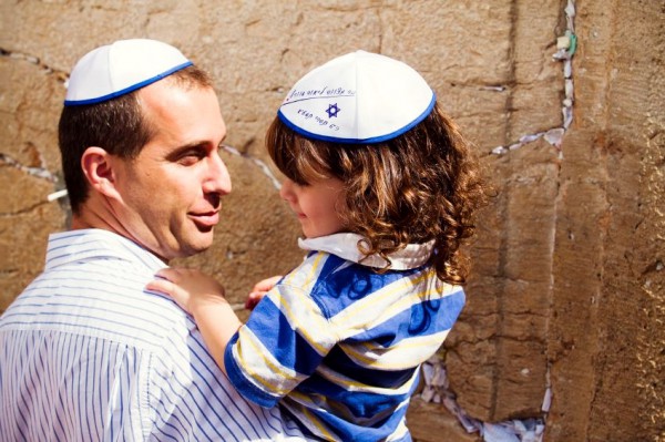 Father-Son-Kotel Wall