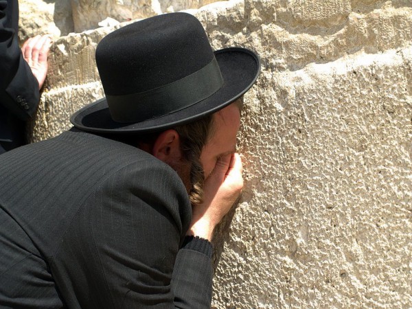 Orthodox-Jewish Man-Western Wall-Holy of Holies-Temple Mount