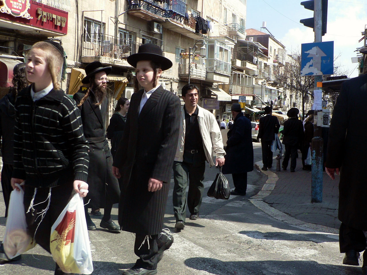 The Mea shearim neighborhood in the heart of Jerusalem.