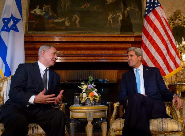 Rome- John Kerry-Prime Minister-Benjamin Netanyahu met with US Secretary of State John Kerry in Rome last week