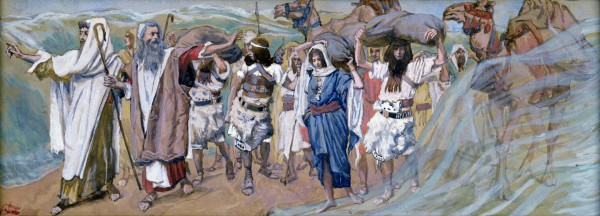 Tissot_Red Sea_Waters Parted_Moses_Israelites