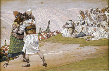 The Meeting of Esau and Jacob, by James Tissot