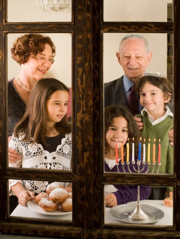 Hanukkah Menorah-Window-Miracles of Hanukkah