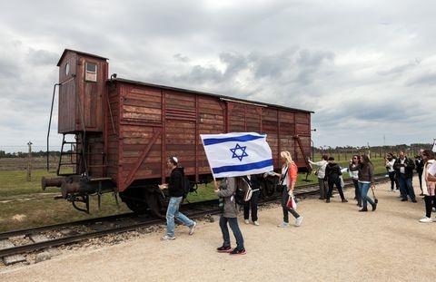 Auschwitz-boxcar-transport Jews-extermination and concentration camps