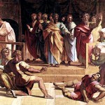 The Death of Ananais, by Raphael