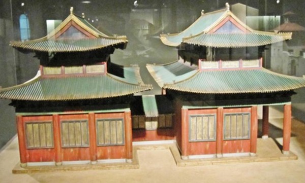 Kaifeng Synagogue model at Diaspora Museum in Tel Aviv.