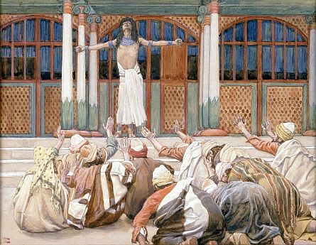 Joseph Makes Himself Known to His Brethren-James Tissot