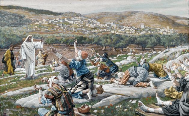 The Healing of the Ten Lepers, by James Tissot