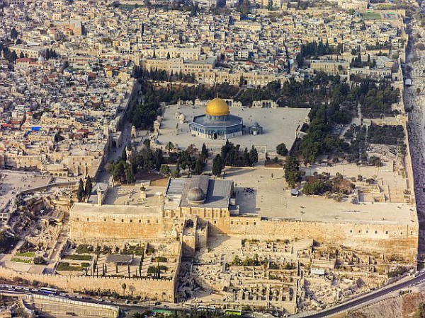 Aerial View-Jerusalem-Temple Mount