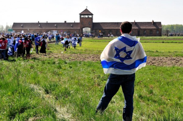 Israel flag-March of the Living-Auschwitz-Jewish teen