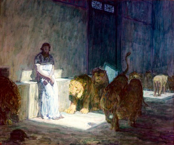 Daniel in the Lion's Den-Henry Ossawa Tanner