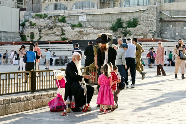 Orthodox family-Kotel plaza-Western Wall