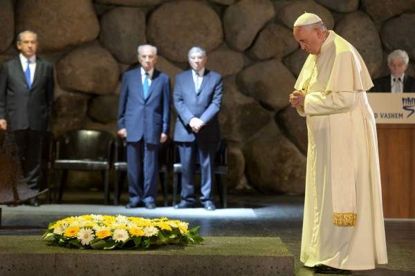 Pope Francis, Yad Vashem, living memorial, Holocaust