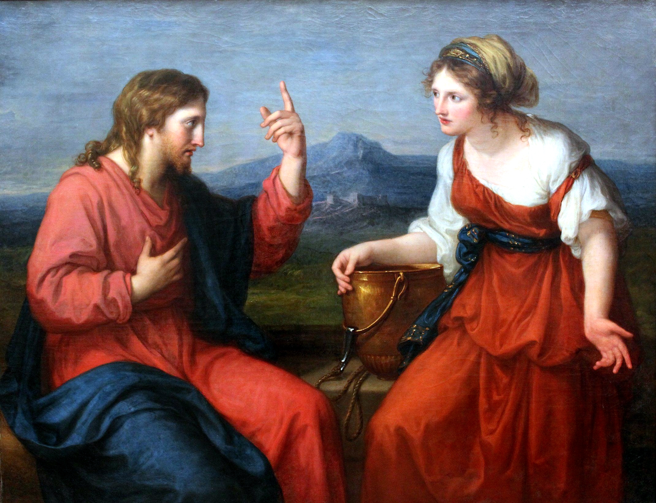 Samaritan Woman at the Well, by Angelika Kauffmann