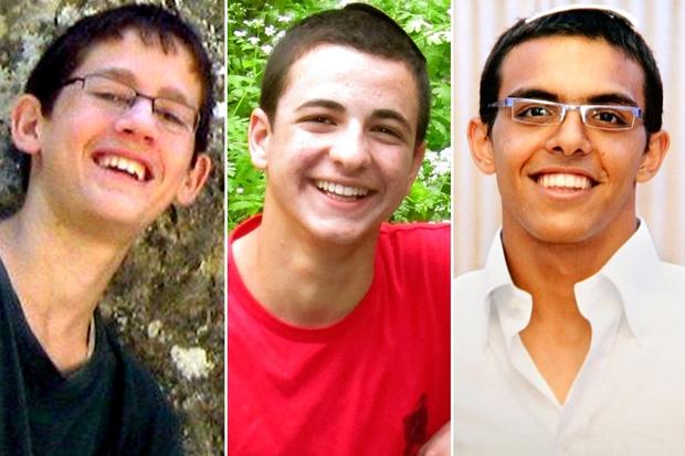 Naftali Fraenkel, 16, Gil-Ad Shaar, 16, and Eyal Yifrach, 19