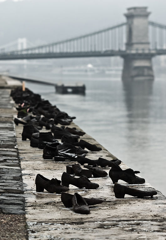 Shoes Danube Promenade Holocaust Budapest Hungary Arrow Cross WWII