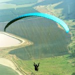 paraglider over Israel