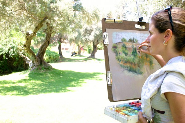 An artist at work in Jerusalem (Photo: Go Israel)