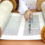 Reading from the Torah scroll