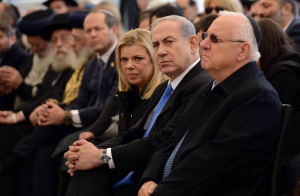 Benjamin and Sara Netanyahu and Reuven Rivlin-French Victims Funeral