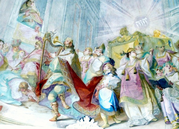 A fresco of King David dancing before the Ark by Johann Baptist Wenzel Bergl (Photo by Wolfgang Sauber)