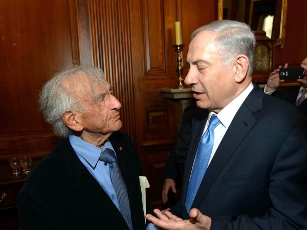 Prime Minister Benjamin Netanyahu, Elie Wiesel