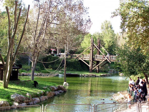 Israelis visit the zoo in Jerusalem.