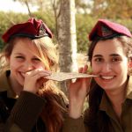 IDF soldiers eat matzah in the field