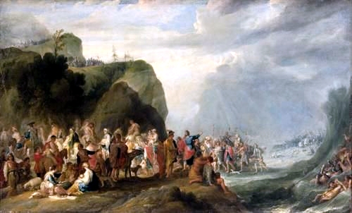 Crossing of the Red Sea, by Cornelis de Wael