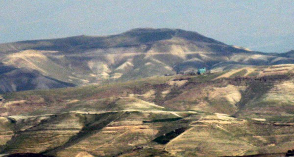 Mount Azazel (Jabel Muntar) in the Judean Desert, to which the goat was sent, and from which it was pushed. (Wiki Commons photo by Deror Avi)