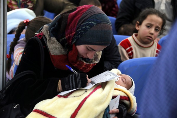 Syrian mother and refugee in Lebanon