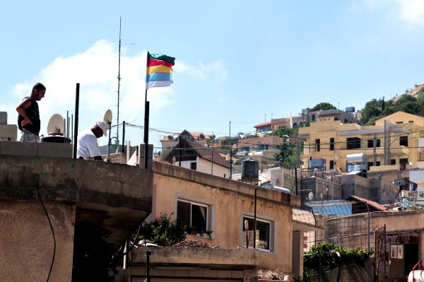 Druze-flag-village-Golan Heights