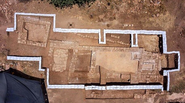 Byzantine Church site aerial photo