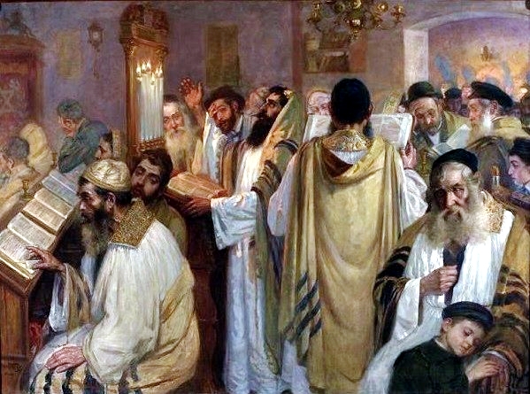 On the Eve of Yom Kippur, by Jakub Weinles