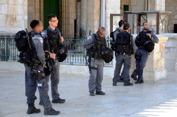 Israel posts Temple Mount police and security on the Temple Mount, which Muslims are permitted to access through 10 gates. Christians and Jews can only access the Mount through the Mughrabi Gate. (Photo by Michael Jones)