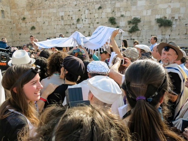 women's section-Kotel-Western Wall-Rosh Chodesh-new moon