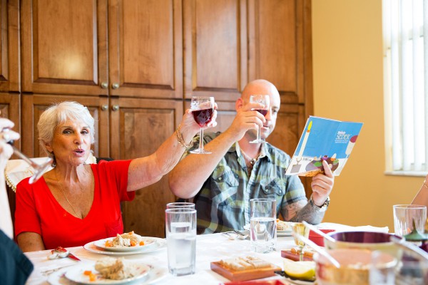 Passover seder, wine,