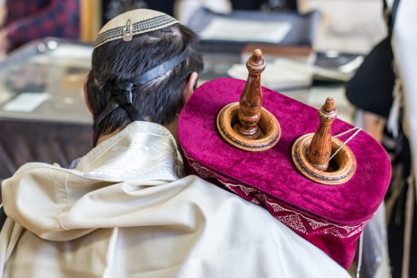 tefillin_kippah_tallit_Torah scroll_synagogue _morning prayer