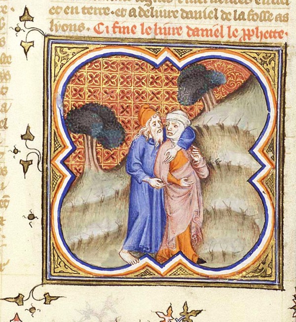 Hosea and Gomer (Bible Historiale, 1372)