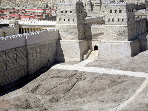 Jerusalem, Antonio Fortress, Hasmonean Baris, Lions Gate