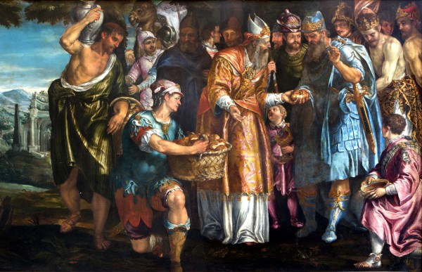 The Sacrifice of Melchizedek  - Parrasio Michieli - Venice San Francesco della Vigna Church