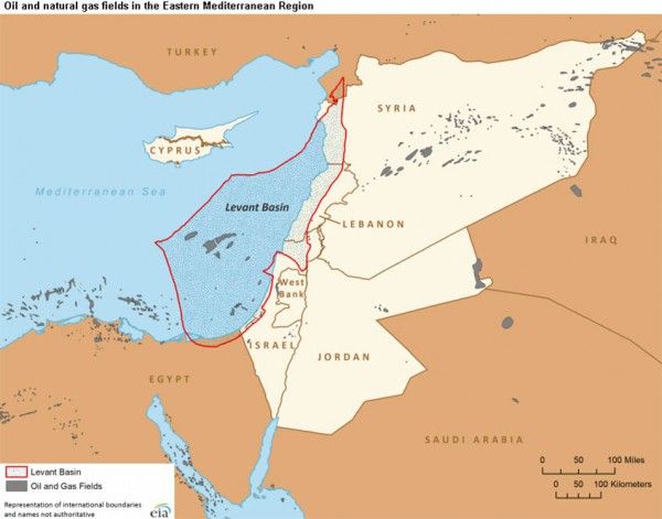 Levant Basin, Israel oil fields