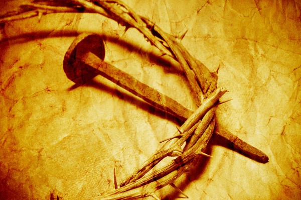 crown of thorns and nail