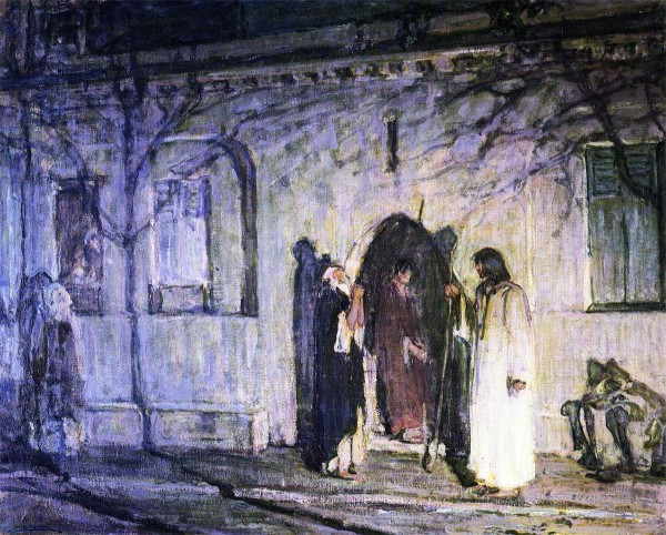 Messiah with the Canaanite Woman and Her Daughter (1909), by Henry Ossawa Tanner