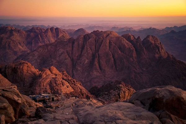 Summit of Mount Sinai taken in the traditionally accepted location on the Sinai Peninsula.